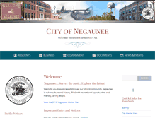 Tablet Screenshot of cityofnegaunee.com